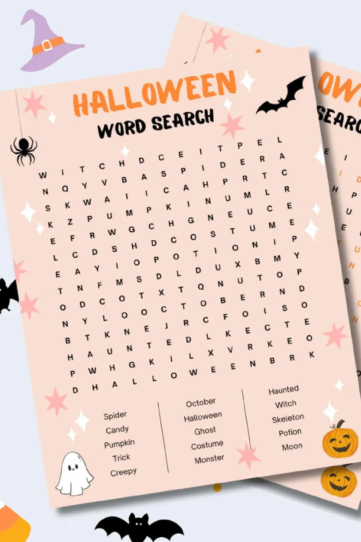 Printable Halloween Word Search