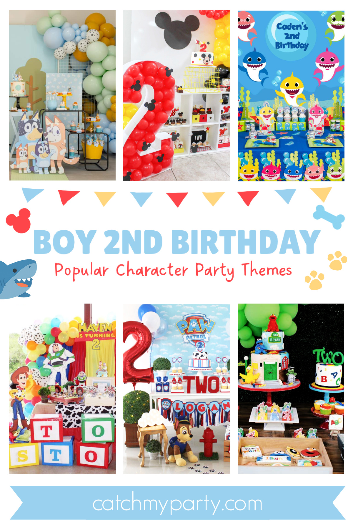 Boy 2nd Birthday - Popular Character Party Themes