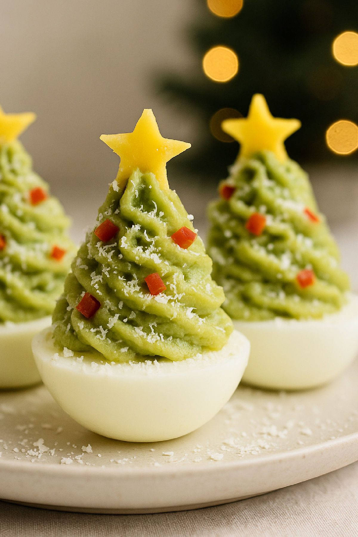 Deviled Egg Christmas Trees Deviled Egg Christmas Trees