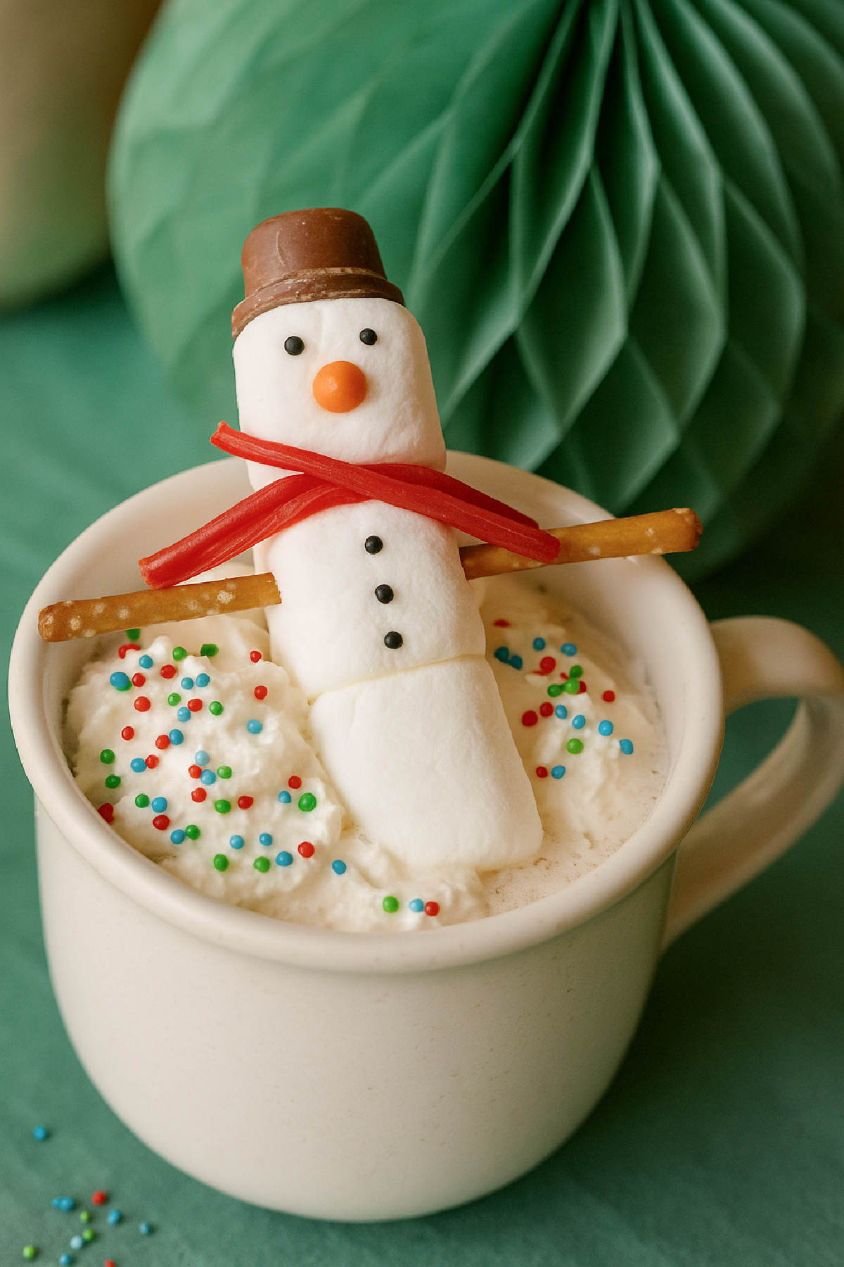 Marshmallow Snowman Hot Chocolate Marshmallow Snowman Hot Chocolate