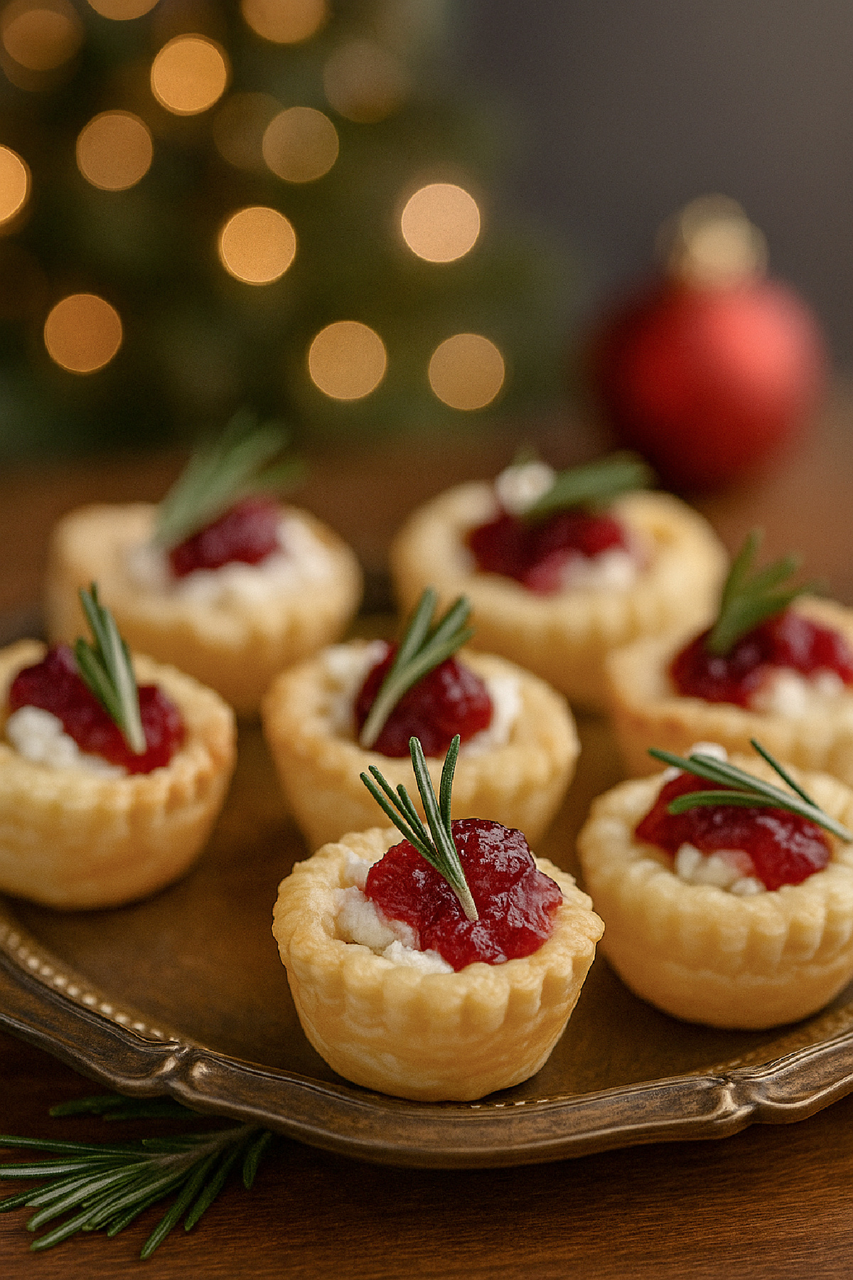 Puff Pastry Cranberry Herb Cheese Bites Puff Pastry Cranberry Herb Cheese Bites