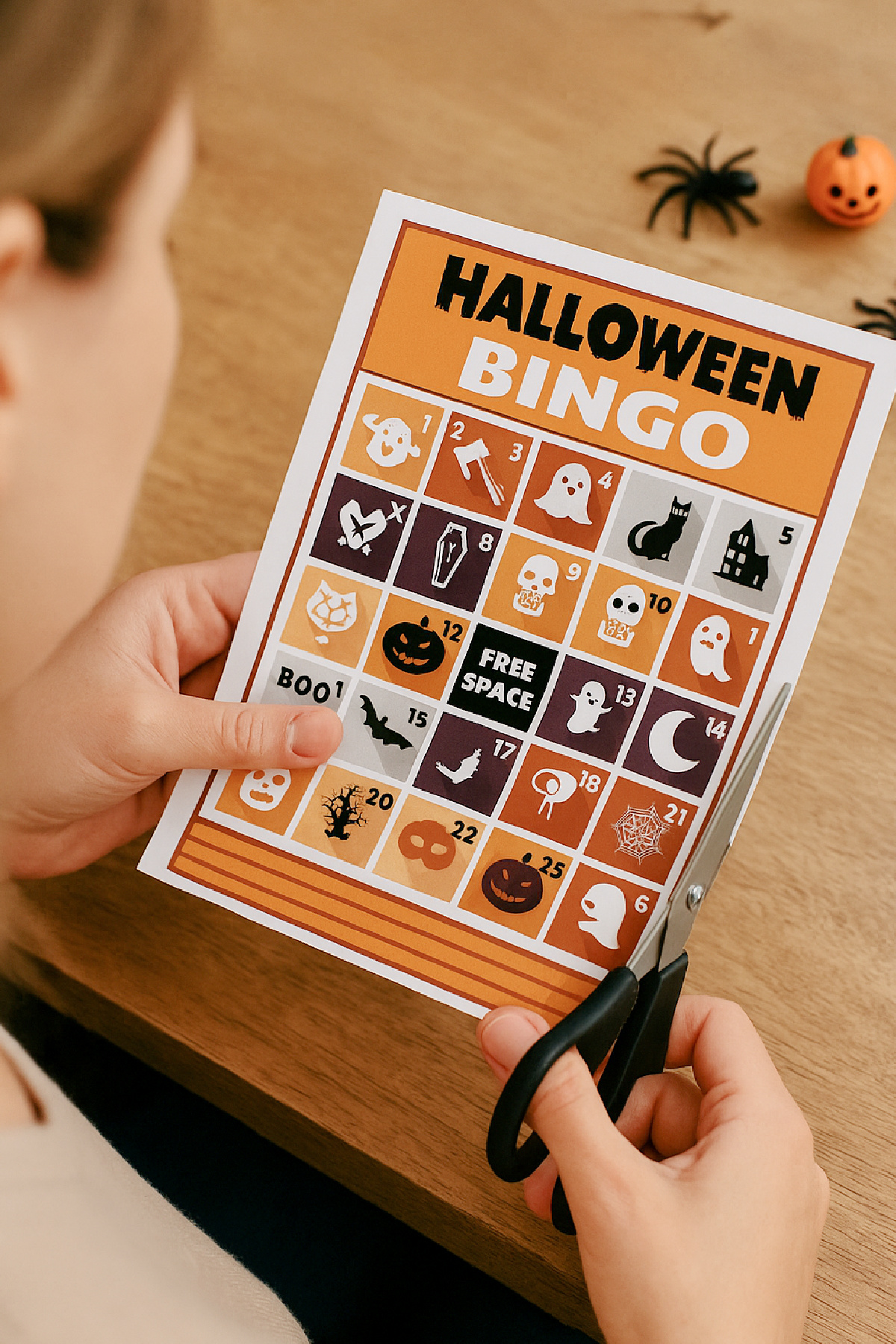 How to Assemble this FREE Printable Halloween Bingo How to Assemble this FREE Printable Halloween Bingo
