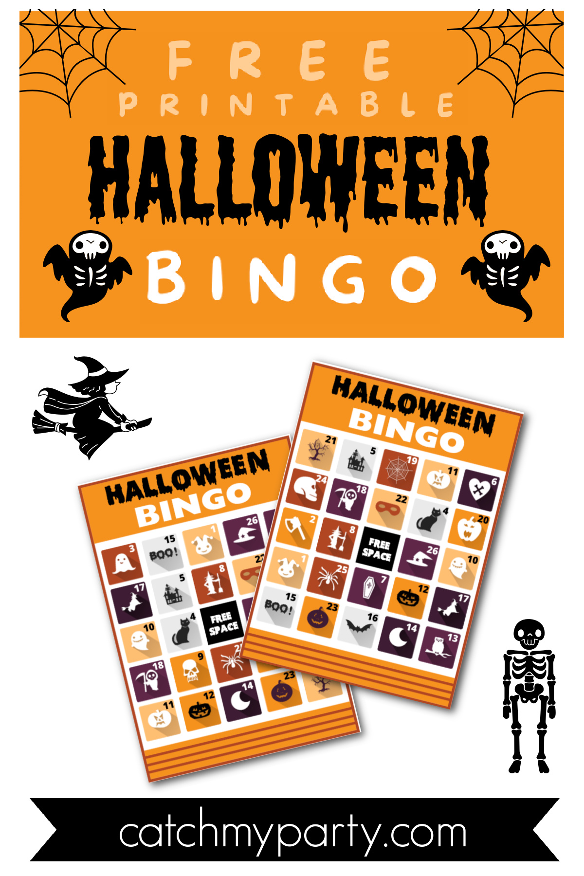 Download These Free Printable Halloween Bingo Cards Now!