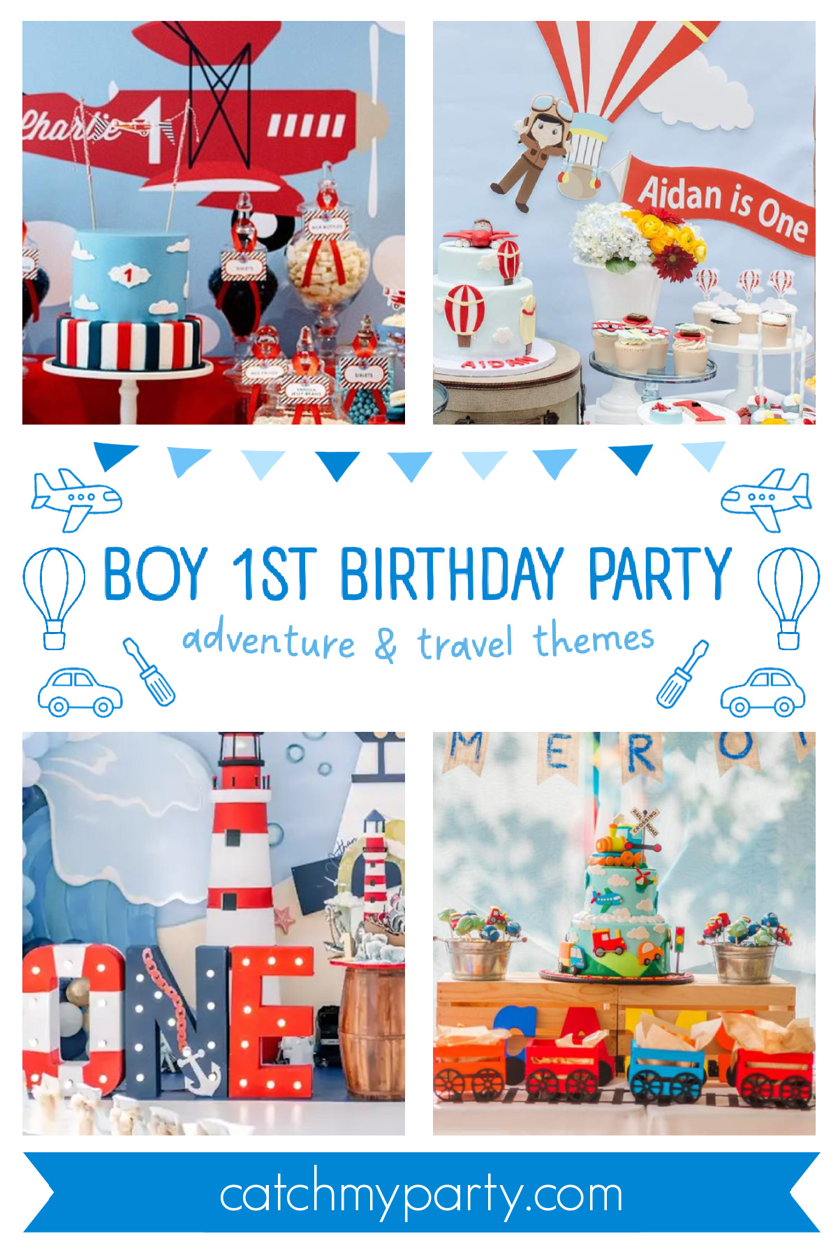 Popular Boy 1st Birthday Party - Adventure & Travel Themes Popular Boy 1st Birthday Party - Adventure & Travel Themes