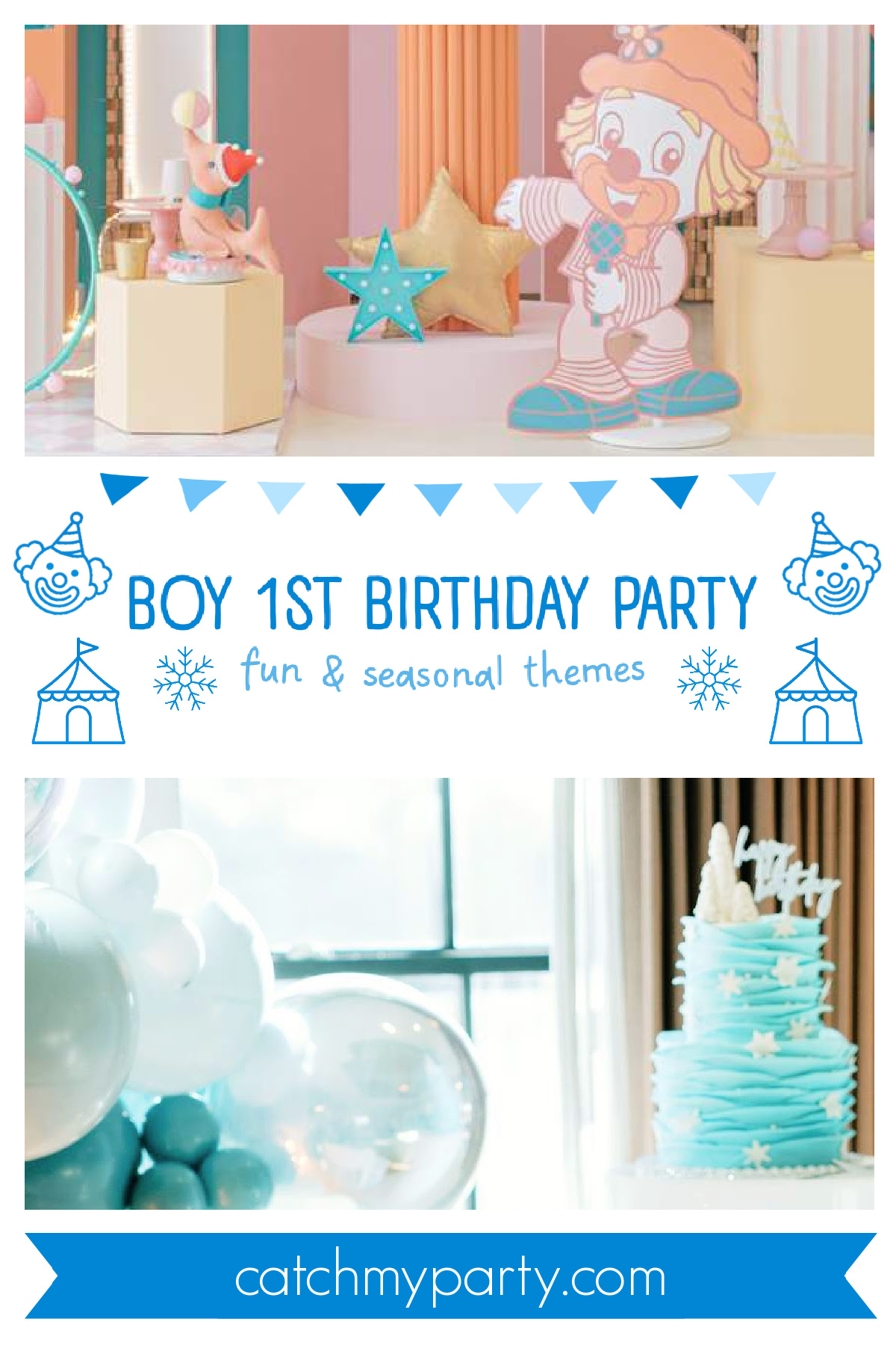 Popular Boy 1st Birthday Party - Fun & Seasonal Themes Popular Boy 1st Birthday Party - Fun & Seasonal Themes