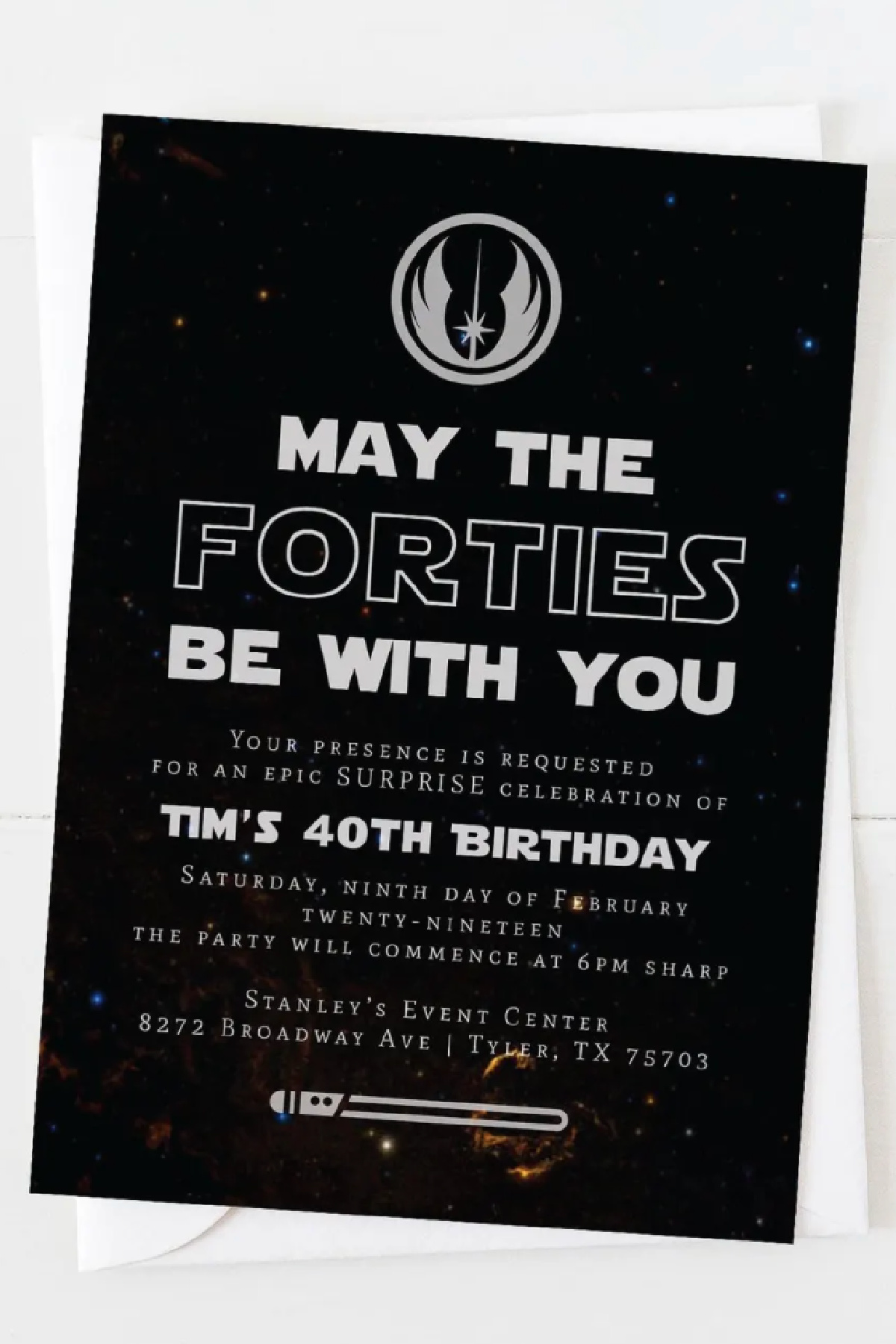 40th Birthday Party Invitation