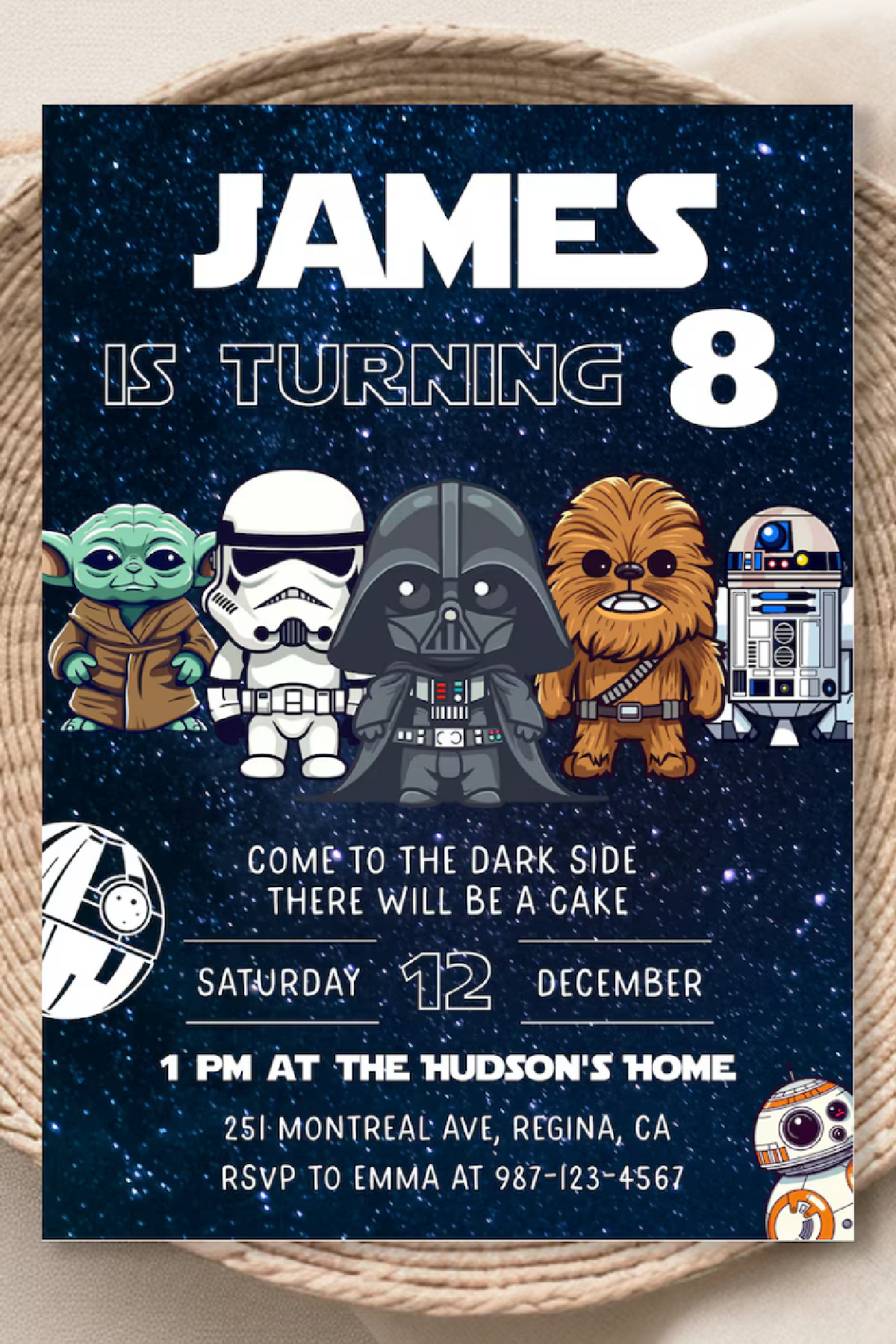 Star Wars Party Invitation