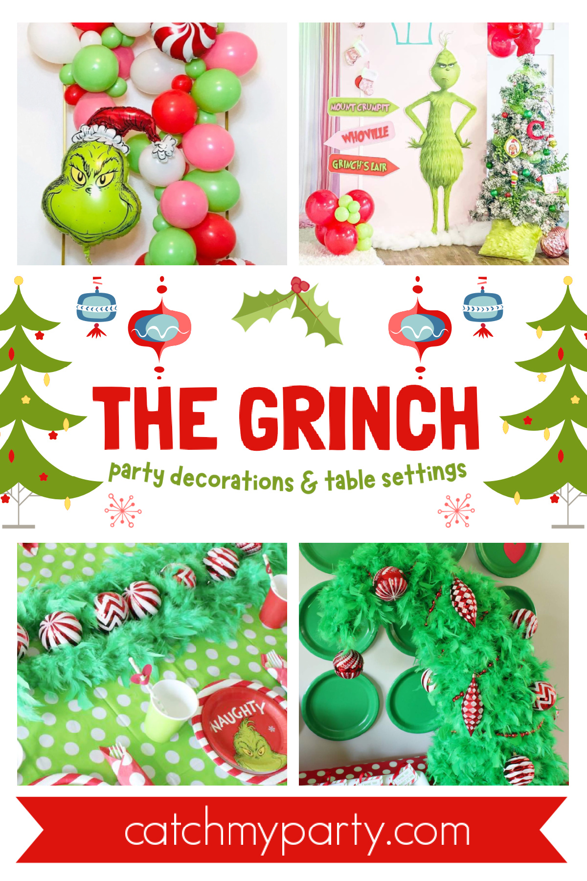 Grinch Party Decorations & Table Settings Grinch Party Decorations & Table Settings