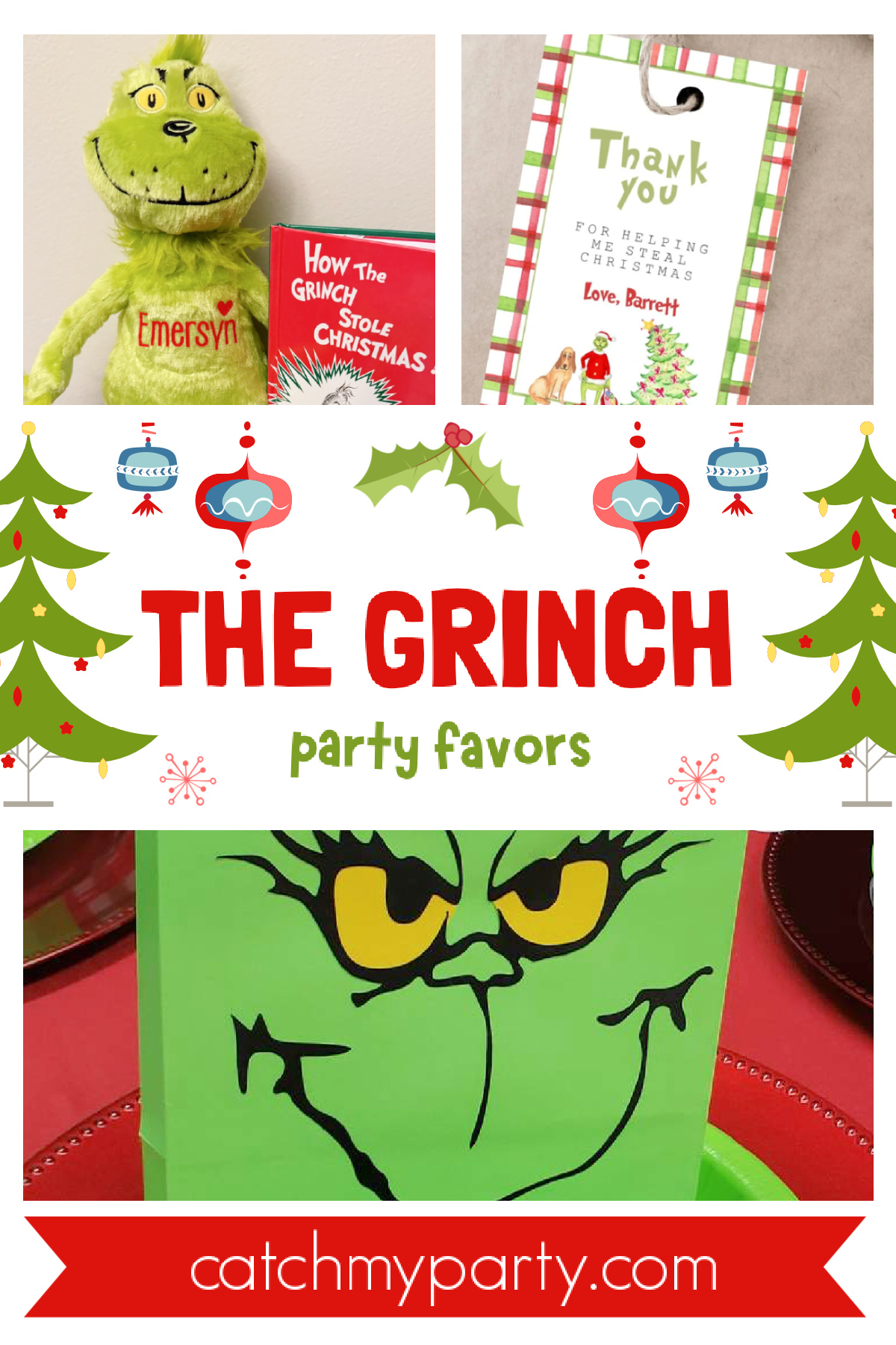 Grinch Party Favors Grinch Party Favors