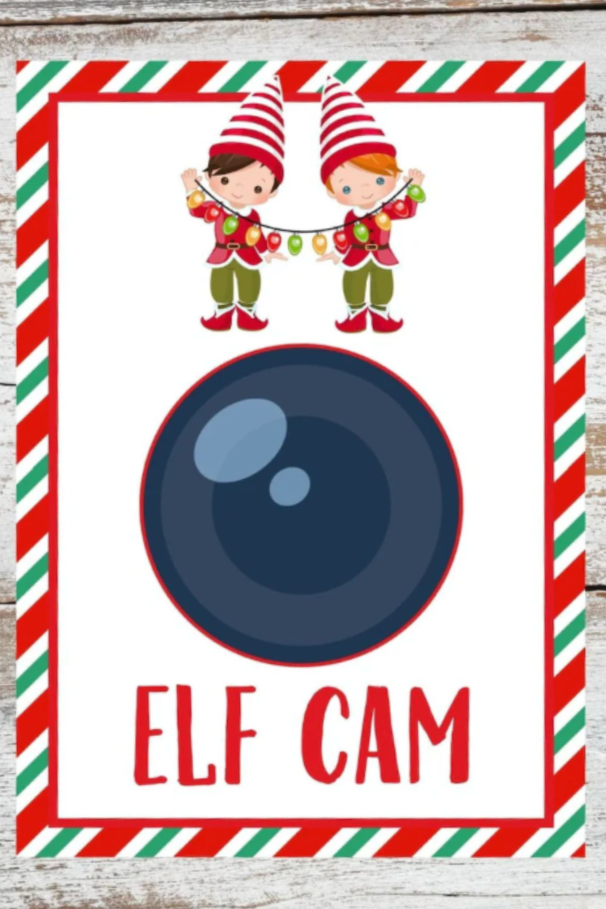 Elf Surveillance Sign