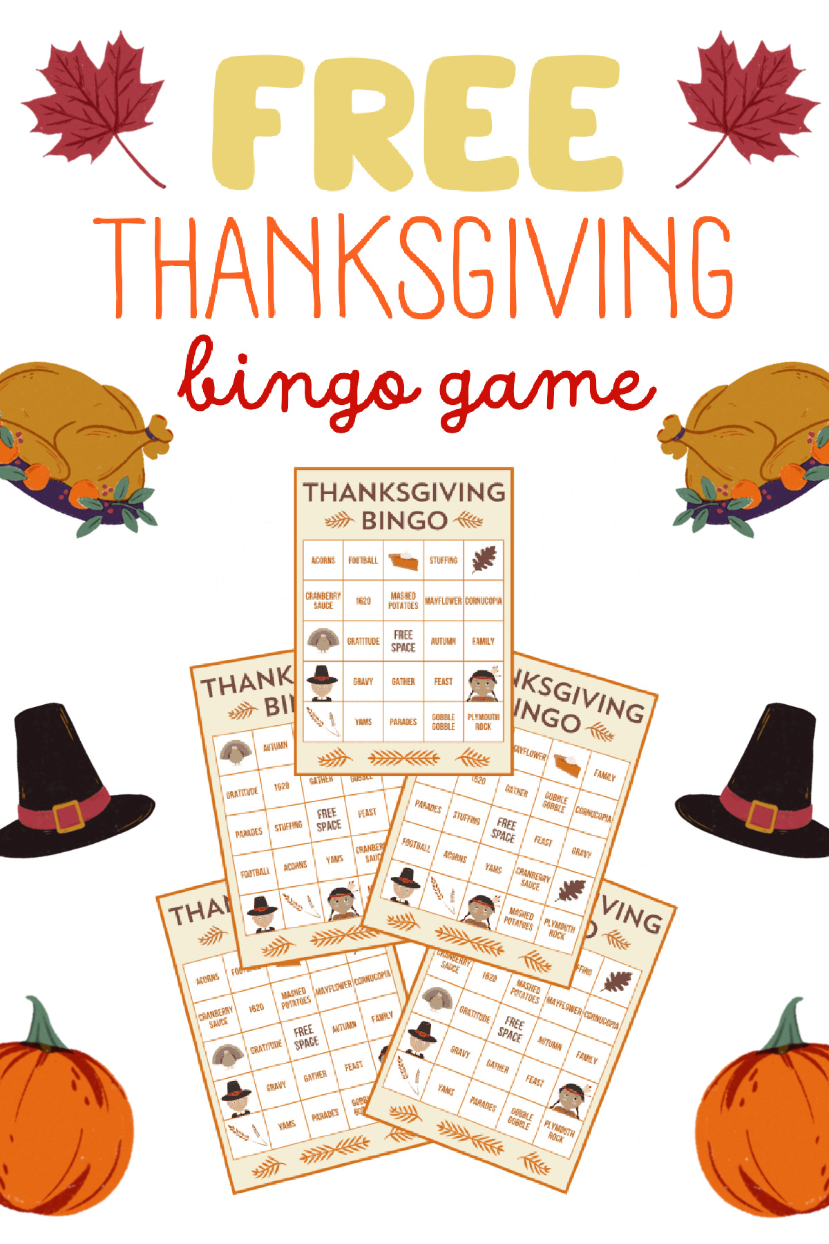 FREE Printable Thanksgiving Bingo FREE Printable Thanksgiving Bingo
