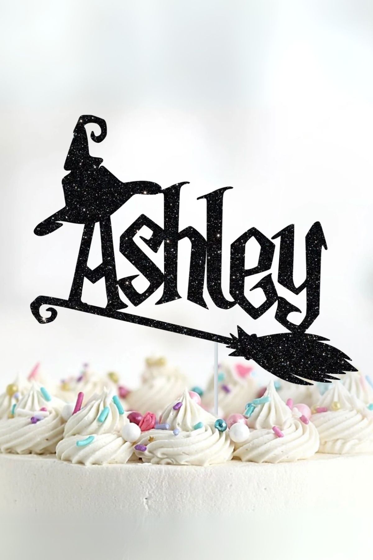 Elphaba Inspired Personalized Cake Topper