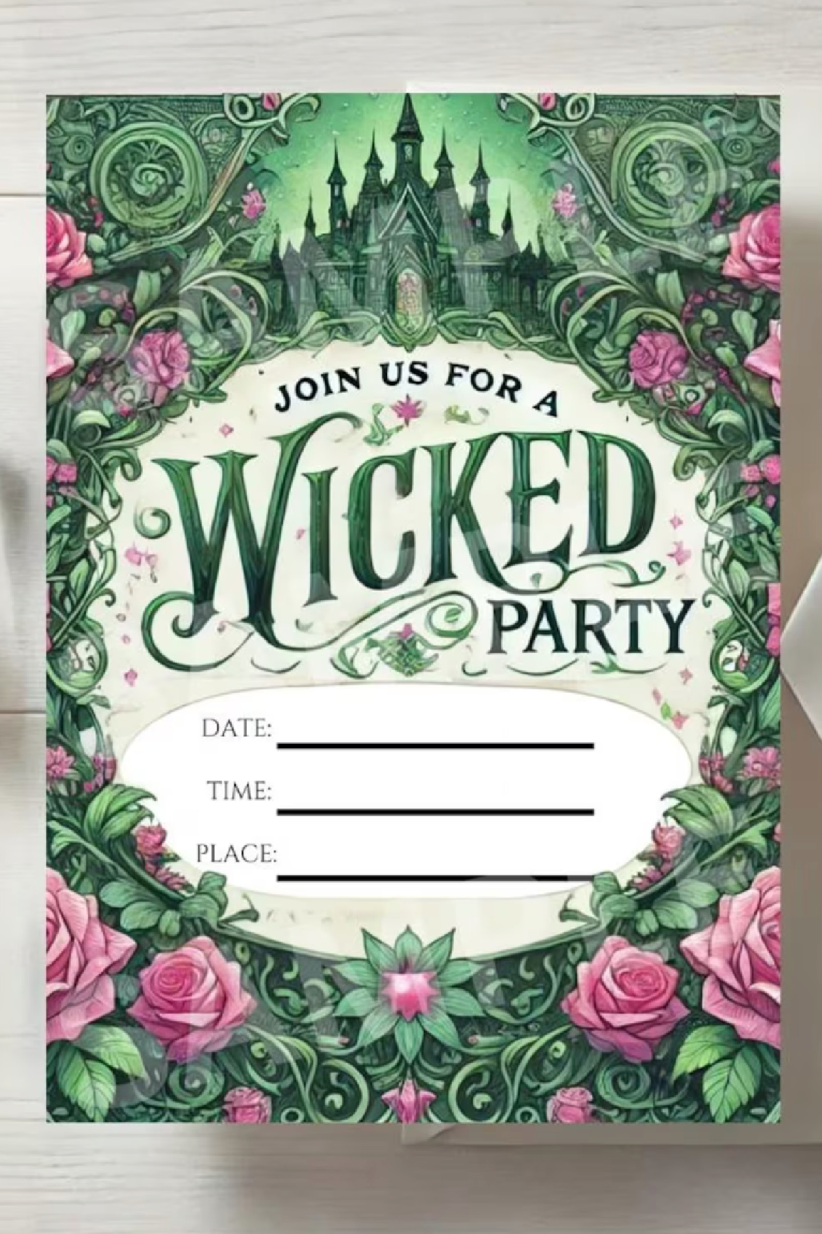 Oz Inspired Wicked Invitation