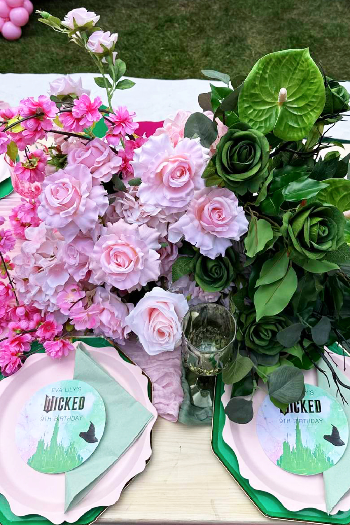 Wicked Floral Table Settings