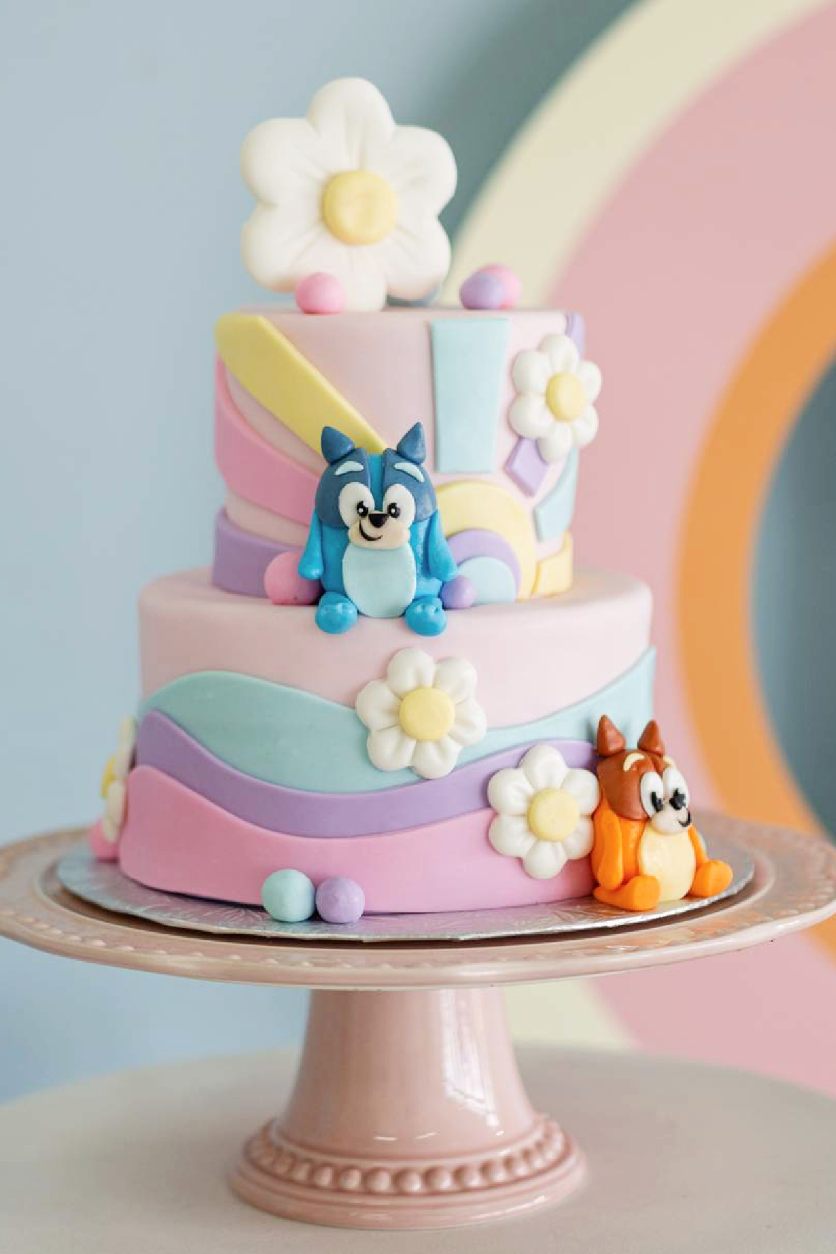 Bluey 1st Birthday Cake for Girls Bluey 1st Birthday Cake for Girls
