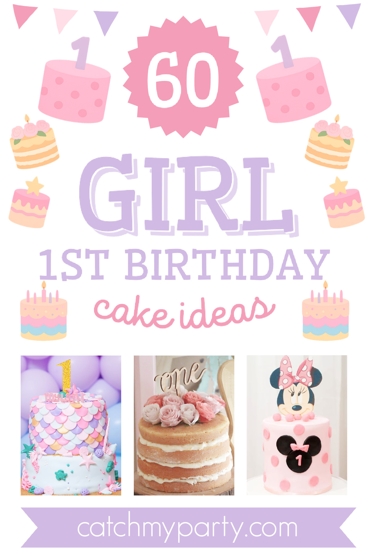 60 Most Popular Girl 1st Birthday Cake Ideas 🎂✨ 60 Most Popular Girl 1st Birthday Cake Ideas 🎂✨