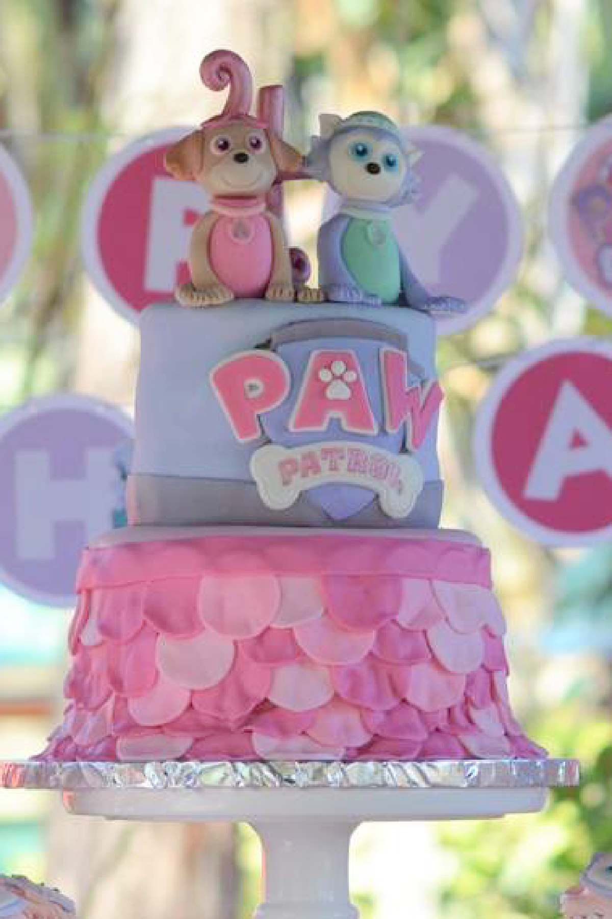 Paw Patrol 1st Birthday Cake for Girls Paw Patrol 1st Birthday Cake for Girls