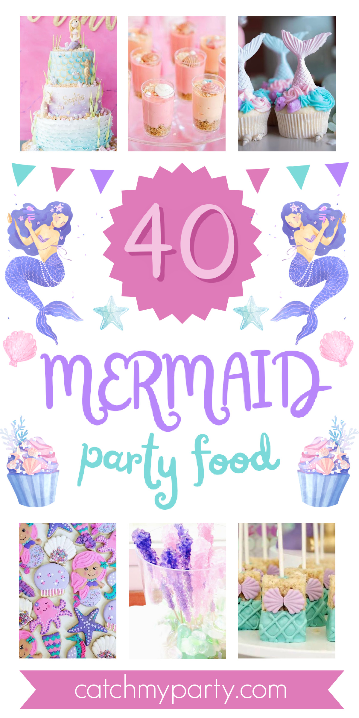 40 Gorgeous Mermaid Party Food Ideas That Will Make a Splash! 🧜‍♀️