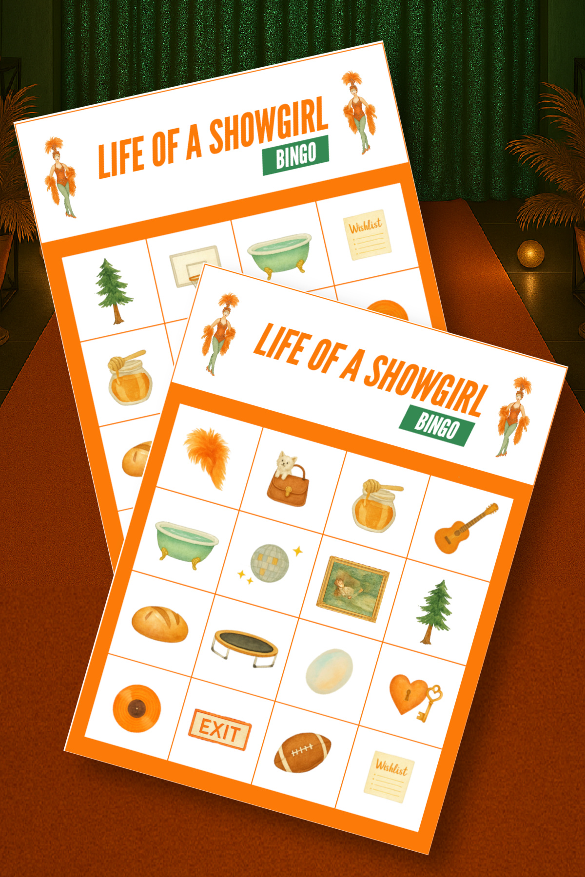 FREE Printable Life of a Showgirl Bingo FREE Printable Life of a Showgirl Bingo