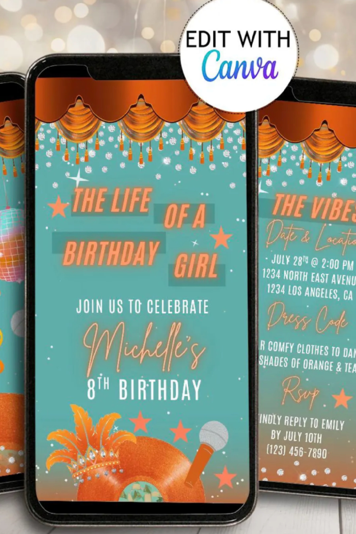 Life of a Showgirl Digital Party Invitation Life of a Showgirl Digital Party Invitation